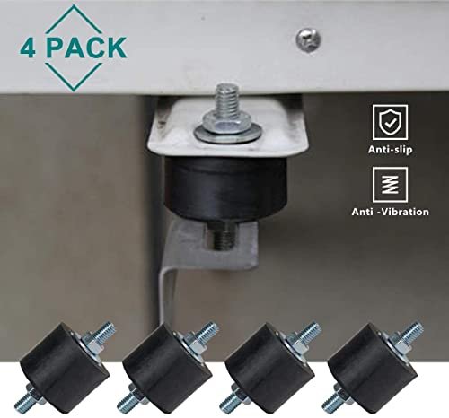 Here's an improved title:
AC Condenser Vibration Mount Bracket M8 Anti-Shock Pads Mini Split Units - Image 6