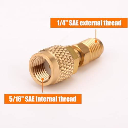 "R410A Straight & Angled Mini Split Adapter, 5/16'' to 1/4'' HVAC Tool" - Image 4