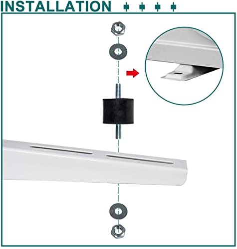Here's an improved title:
AC Condenser Vibration Mount Bracket M8 Anti-Shock Pads Mini Split Units - Image 4