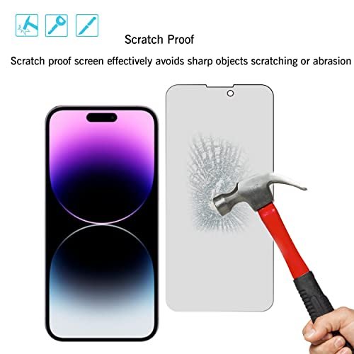 iPhone 14 Pro Privacy Screen & Camera Lens Protector - Anti-Spy Tempered Glass Shield - Image 5