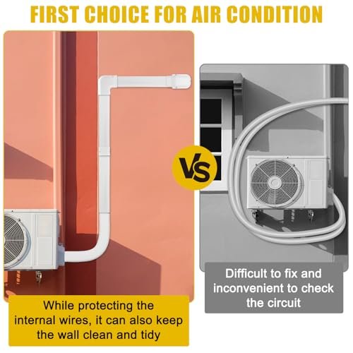 Mini Split Line Set Cover 3" x 10Ft - Durable AC Pipe Exterior Protection - Image 5