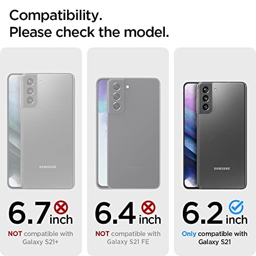 Spigen Liquid Air Galaxy S21 Case (2021) - Slim, Durable, Matte Black Cover - Image 2