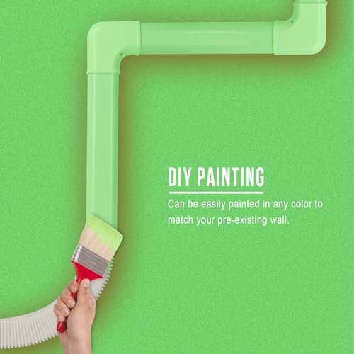 "Kerykwan 3" x 15.5Ft Mini Split AC Line Cover Kit - Durable PVC Tubing" - Image 6