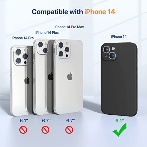 Miracase iPhone 14 Case: Tough Protection, Camera Shield, Silicone Grip 6.1" - Image 2