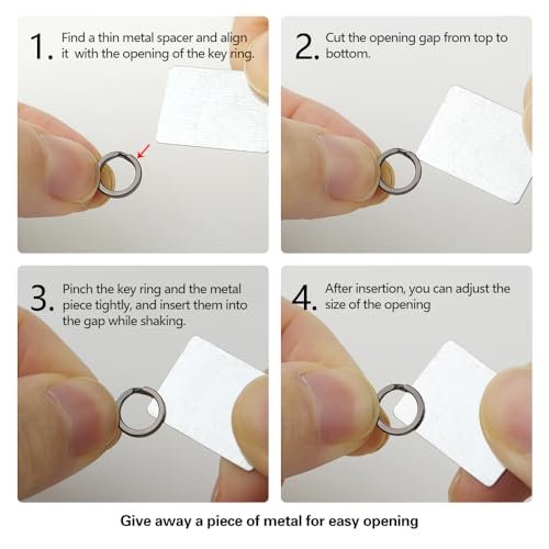 30Pcs Gun Black 8mm Double Jump Rings & Plier for Jewelry & Keychains - Image 3