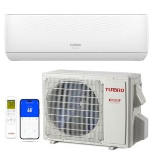 TURBRO 9,000 BTU Mini Split AC with Heat, WiFi, Alexa, 19 SEER, R32