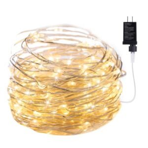 Fairy Lights Plug-in 33Ft 100 LED Waterproof String for Wedding & Patio