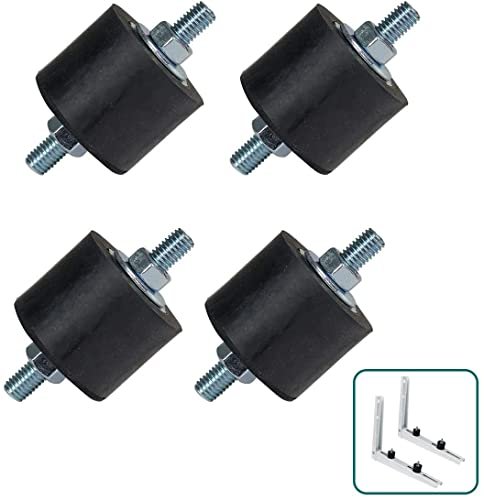 Here's an improved title:
AC Condenser Vibration Mount Bracket M8 Anti-Shock Pads Mini Split Units