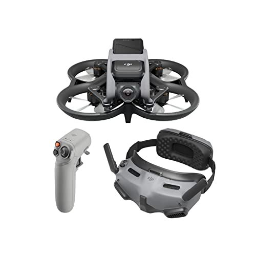 DJI Avata Explorer Combo, FPV Drone with Camera 4K, Super-Wide 155° FOV, Includes New RC Motion 2 and Goggles Integra Black, FAA Remote ID Compliant