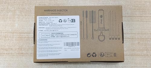 Ofargo Stainless Steel Meat Injector Kit - 2oz, 4 Needles, BBQ Recipe Guide - Image 9