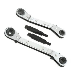 HVAC Service Wrench: AC Valve Ratchet Tool 3/16"-3/8" | Refrigeration Repair Kit