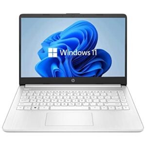 HP Newest 14" HD Laptop, Windows 11, Intel Celeron Dual-Core Processor Up to 2.60GHz, 4GB RAM, 64GB SSD, Webcam(Renewed)
