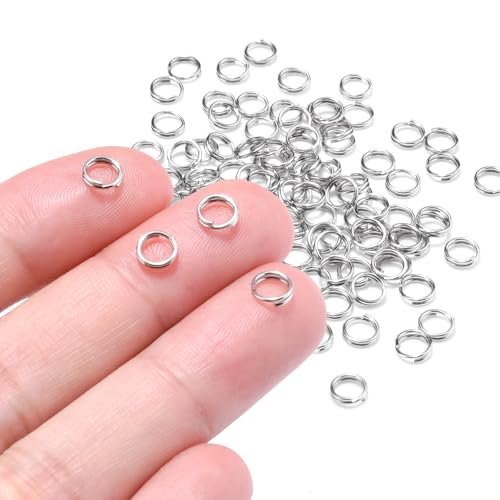 100PCS 5.5mm Mini Split Rings for Jewelry Making, DIY Crafts & Accessories