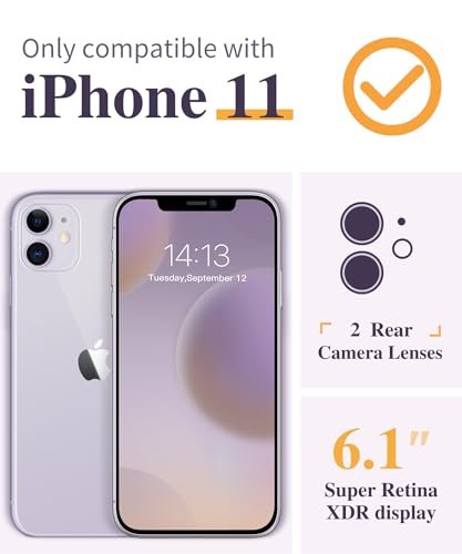iPhone 11 Clear Floral Case: Shockproof, Camera & Screen Protection, Slim Design - Image 2