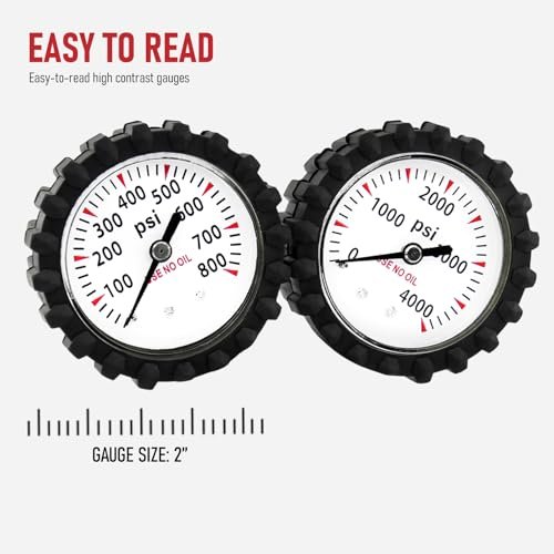 Precision Nitrogen Regulator 0-800 PSI CGA580 Brass Welding Gauge Kit - Image 4