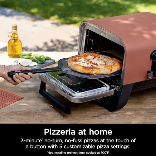 Ninja Woodfire Pizza Oven: 8-in-1 Portable Electric Grill, 700°F, BBQ Smoker, Terracotta - Image 4