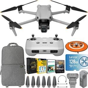 DJI Air 3 Drone Quadcopter with RC-N2 Remote (No Screen) Medium Tele & Wide-Angle Dual Primary Cameras, 46-Min Max Flight Time, Obstacle Sensing, 48MP, 4K/60fps Bundle with Deco Gear Accessories