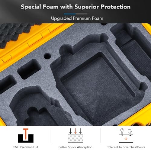DJI Mini 4 Pro Hard Case: Waterproof Titan MM410 Yellow Battery Storage - Image 4