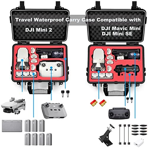 Lekufee Waterproof Case for DJI Mini 2, Mini SE, Mavic Mini & Accessories - Image 2