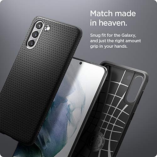 Spigen Liquid Air Galaxy S21 Case (2021) - Slim, Durable, Matte Black Cover - Image 6