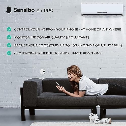 Sensibo Air Pro Smart AC Controller & Air Quality Monitor - Alexa & Siri - Image 3