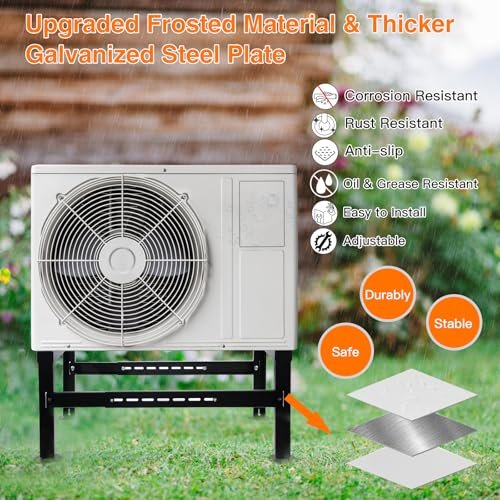 Wells Adjustable Heavy-Duty Mini Split Stand, Fits 9,000-36,000 BTU ACs - Image 3