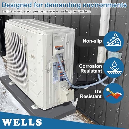 Wells Mini Split Pad: Durable HVAC Anti-Vibration Outdoor AC Condenser Platform - Image 6