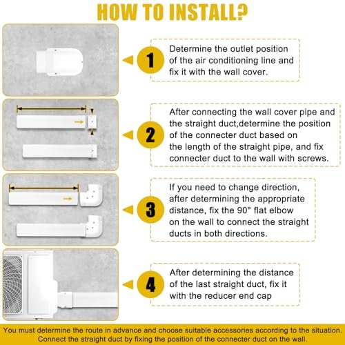 Mini Split Line Set Cover 3" x 10Ft - Durable AC Pipe Exterior Protection - Image 7