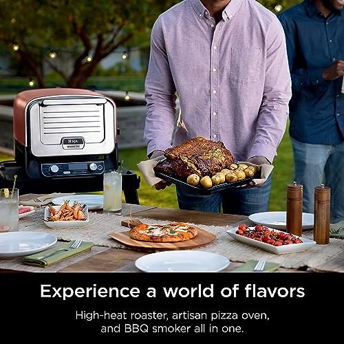 Ninja Woodfire Pizza Oven: 8-in-1 Portable Electric Grill, 700°F, BBQ Smoker, Terracotta - Image 8