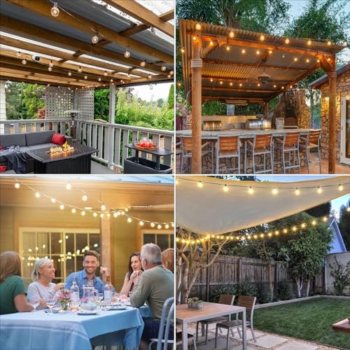 25ft Outdoor String Lights, G40 LED Shatterproof Globe Lights, Dimmable & Waterproof - Image 6