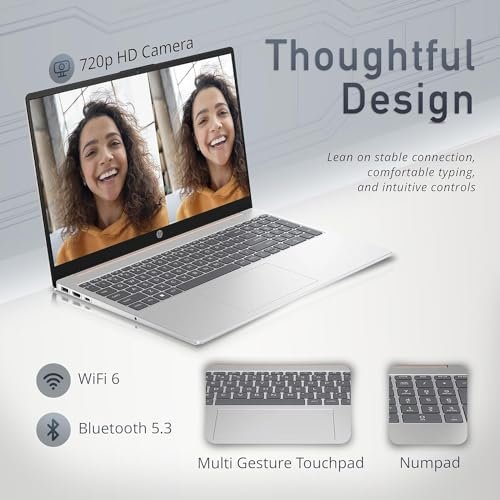 HP 15 Slim Blush Pink Laptop, Ryzen 5, 8GB RAM, 256GB SSD, 15.6" FHD W11 - Image 7