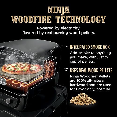 Ninja Woodfire Pizza Oven: 8-in-1 Portable Electric Grill, 700°F, BBQ Smoker, Terracotta - Image 10