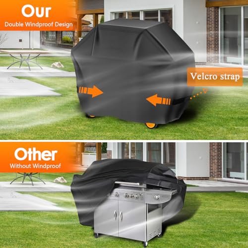 Premium 58" BBQ Grill Cover: Waterproof, UV-Resistant for Weber & Char-Broil Grills - Image 4