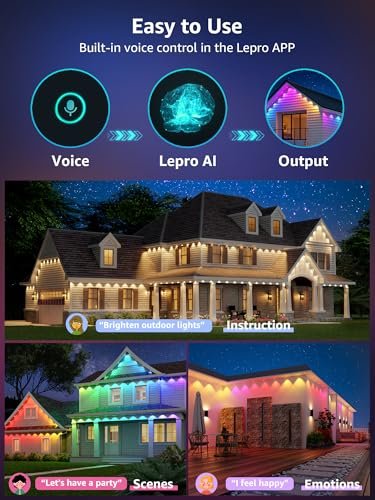 Smart RGB Christmas Lights AI Sync 100ft APP Control Alexa Google WiFi - Image 3