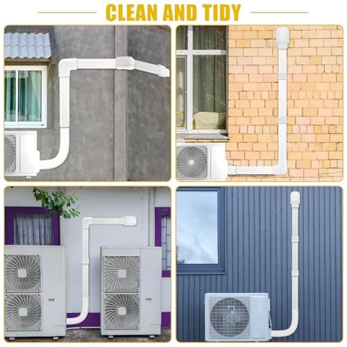 Mini Split Line Set Cover 3" x 10Ft - Durable AC Pipe Exterior Protection - Image 6