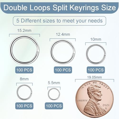 100PCS 5.5mm Mini Split Rings for Jewelry Making, DIY Crafts & Accessories - Image 3