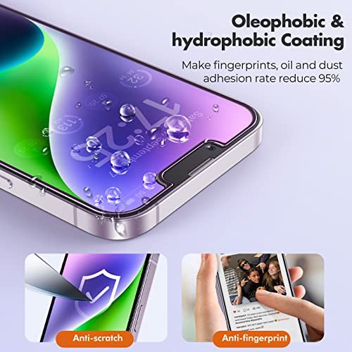 iPhone 14 Screen Protector | Shatterproof Tempered Glass | Ultra Clear HD 9H Hardness - Image 5