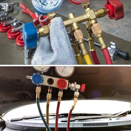 "R410A Straight & Angled Mini Split Adapter, 5/16'' to 1/4'' HVAC Tool" - Image 6