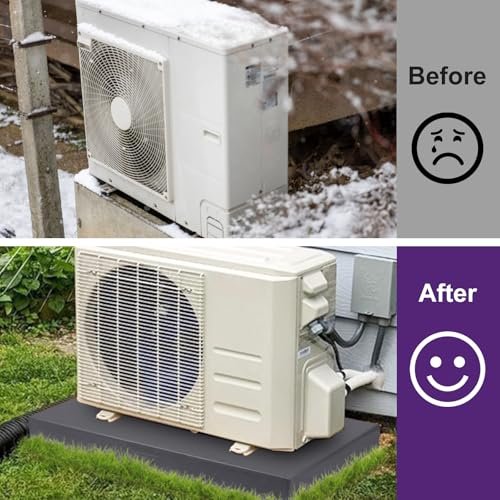 Wells Mini Split Pad: Durable HVAC Anti-Vibration Outdoor AC Condenser Platform - Image 8