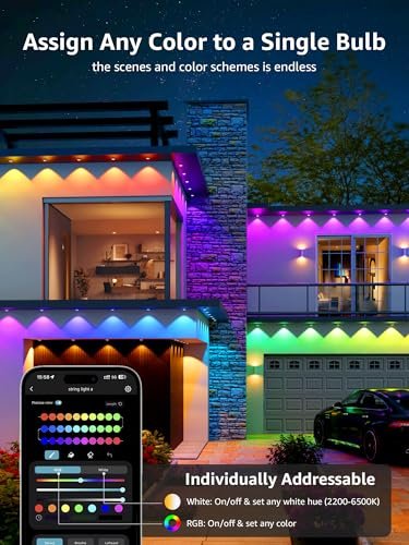 Smart RGB Christmas Lights AI Sync 100ft APP Control Alexa Google WiFi - Image 5