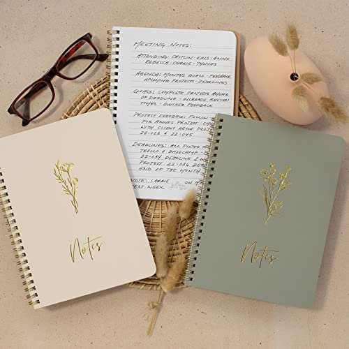 ZICOTO Cute Spiral Notebooks for Women | 3-Pack College Ruled Journals - Image 6