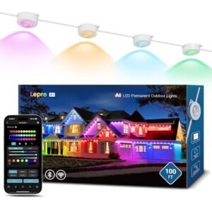 Smart RGB Christmas Lights AI Sync 100ft APP Control Alexa Google WiFi