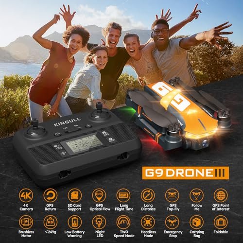 "4K GPS Drone for Adults: Foldable, Brushless Motor, 5G FPV, Under 249g" - Image 3