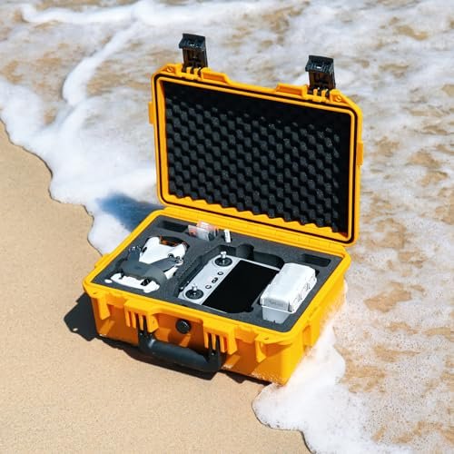 DJI Mini 4 Pro Hard Case: Waterproof Titan MM410 Yellow Battery Storage - Image 7