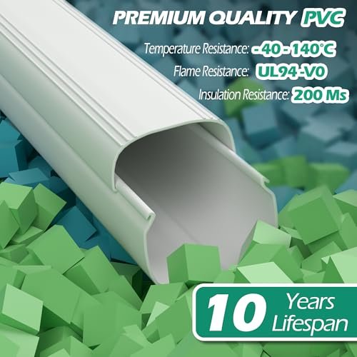 TAKTOPEAK 4" Mini Split AC Line Cover, 7.5 Ft Waterproof HVAC Pipe Concealer - Image 3