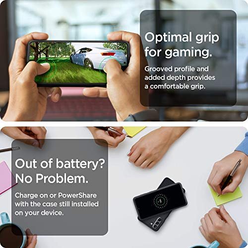 Spigen Liquid Air Galaxy S21 Case (2021) - Slim, Durable, Matte Black Cover - Image 7