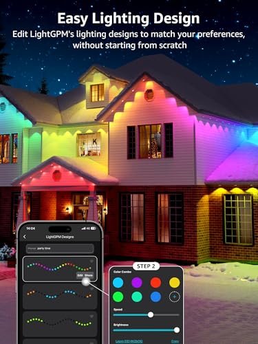 Smart RGB Christmas Lights AI Sync 100ft APP Control Alexa Google WiFi - Image 4
