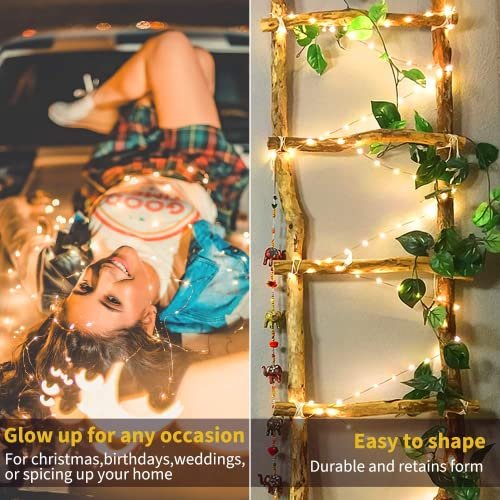 Fairy Lights Plug-in 33Ft 100 LED Waterproof String for Wedding & Patio - Image 2