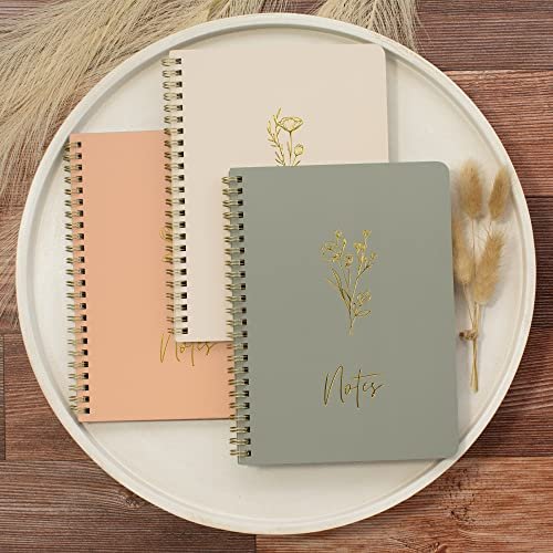 ZICOTO Cute Spiral Notebooks for Women | 3-Pack College Ruled Journals - Image 8