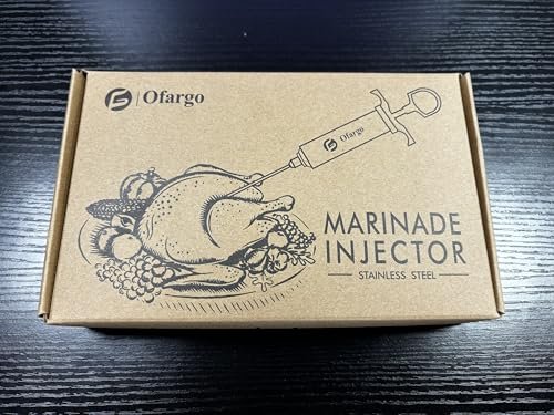 Ofargo Stainless Steel Meat Injector Kit - 2oz, 4 Needles, BBQ Recipe Guide - Image 8
